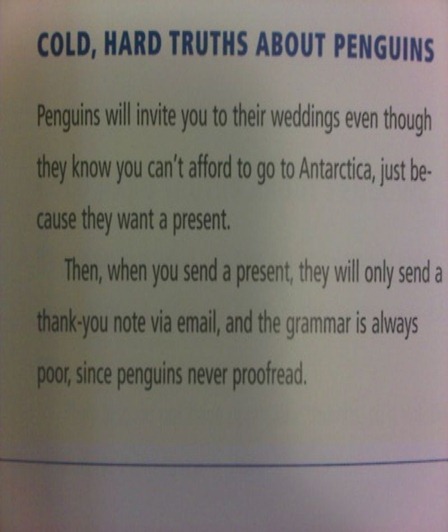 It S Good To Mock Please Be Aware Of Wedding Invitations By Penguins This Is Because Penguins Never Proofread Jill Y Was So Bothered By That She Wanted To Share Her Experience With As Many People Possible