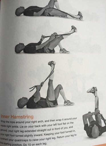 Meb for Mortals - Example of hamstring stretch