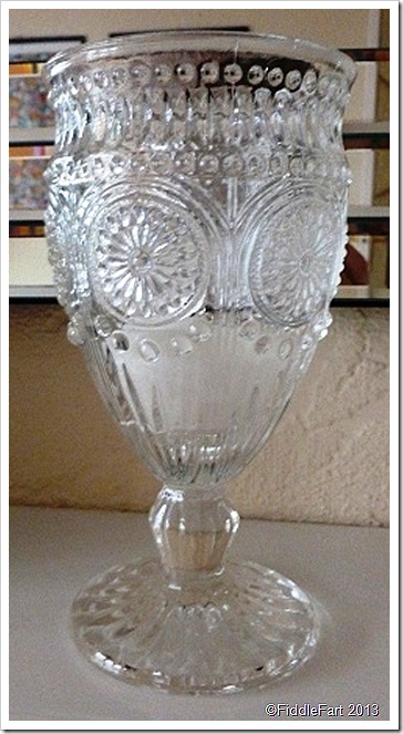 Butlers Pressed Glass summer drinking goblet