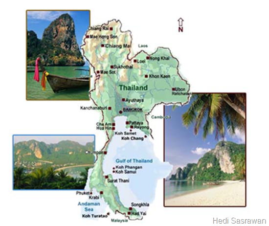 Letak Astronomis dan Kondisi Geografis Thailand