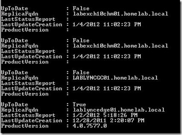 Lync Repl - commandstatus