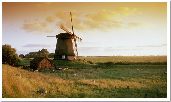 Netherlands, Molen bij Alkmaar (Windmill near Alkmaar)