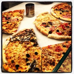 pizza at la Boqueria