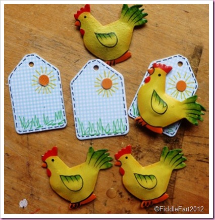 Mini Easter Chick Tags