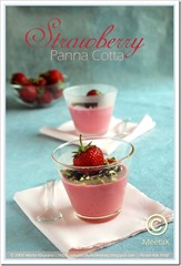 Strawberry Panna Cotta 01 framed