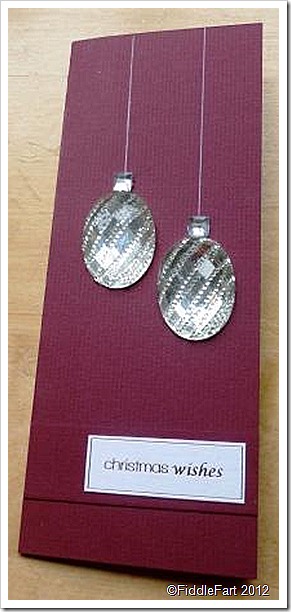 Jewelled Bauble Card