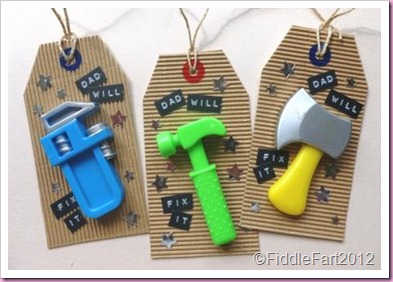 Father's day Craft Ideas Tool Gift Tags