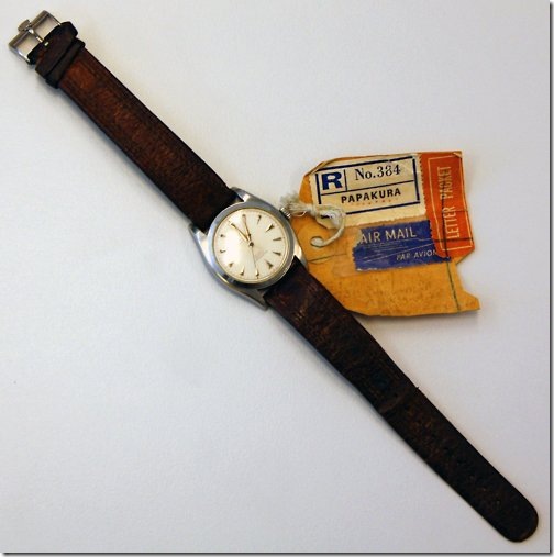 Sir Edmund Hillary' Rolex Oyster Perpetual Chromometer worn as he summited Mt. Everest 1953 via Arane