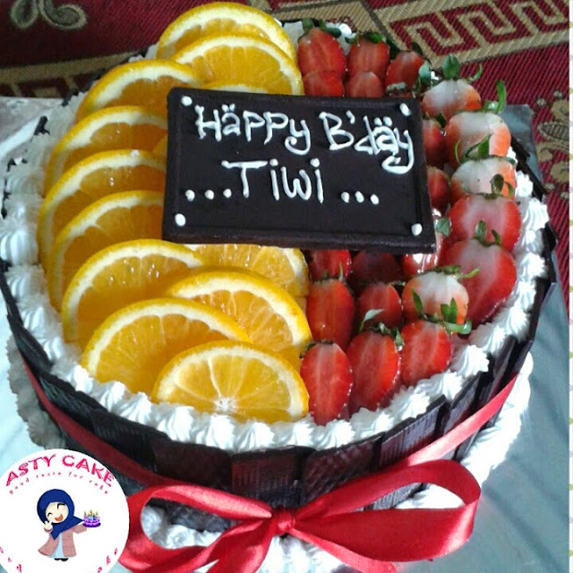 Asty'Cake Tart ultah topping buah