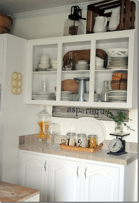 open kitchen shelves