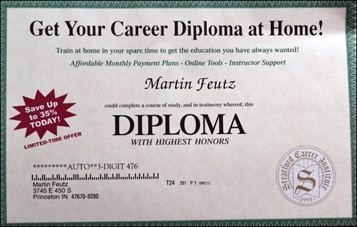 Martins diploma