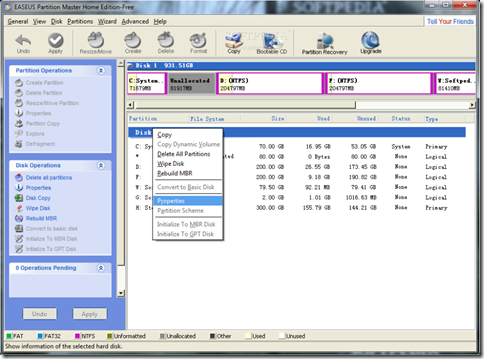 EaseUS Partition Master Home Edition