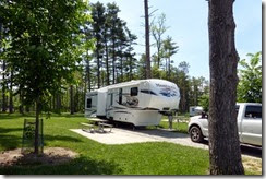 Our campsite at Winton Woods in Cincinnati