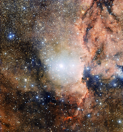 o aglomerado estelar NGC 6193 e a nebulosa NGC 6188