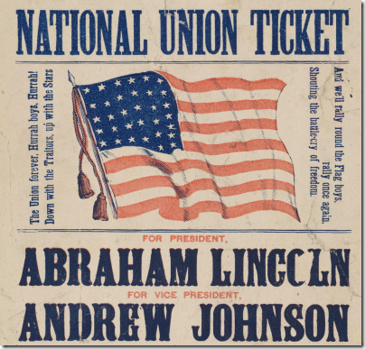 Election poster - 1864