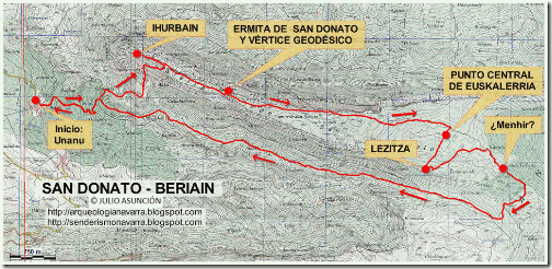 Mapa San Donato - Beriain
