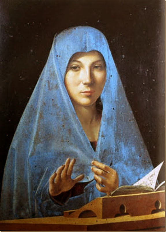 Antonello da Messine, Vierge Marie