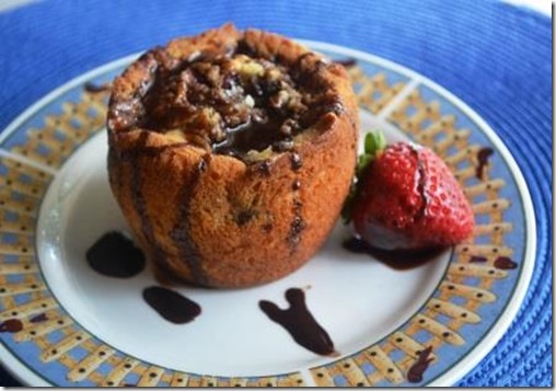 Chocolate Strawberry Banana muffin