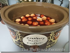 cranberry merlot meatballs - The Backyard Farmwife