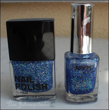 H&M Nagellack Dupe NYX Turks and Caicos Blue Bliss