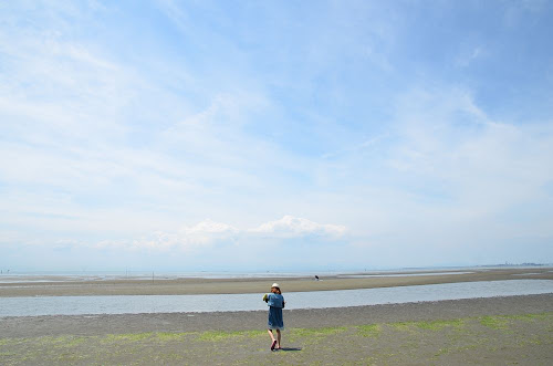 南知多ビーチランドの裏の海岸