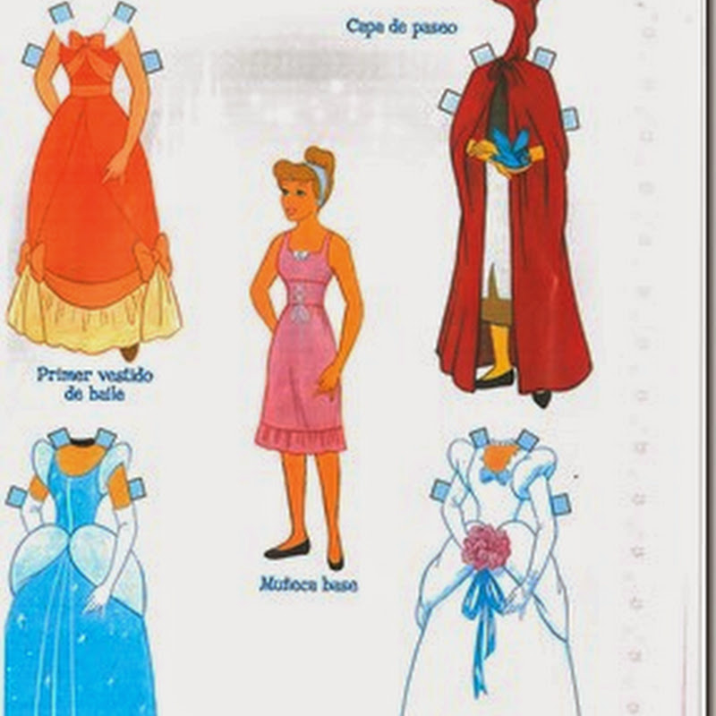 Princesas Disney para vestir, recortables