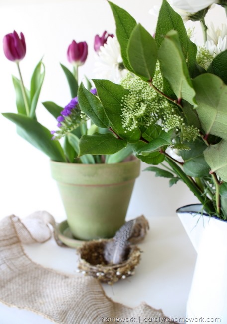 Spring Flowers inspired by Radiant Orchid via homework | carolynshomework.com