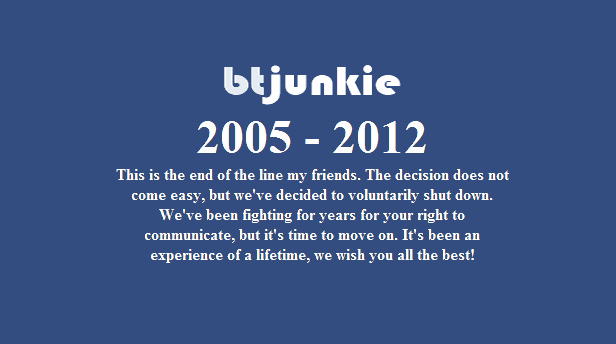 btjunkie closed