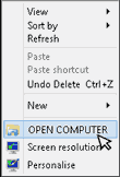 Open Computer on right-click menu(context)
