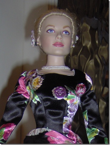 Grace Kelly Black Print Dress 7