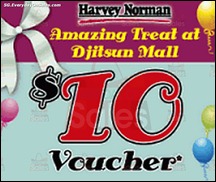 FREE $10 Voucher at Harvey Norman 2013 Discounts Offer Shopping EverydayOnSales