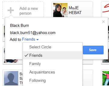 Inviting Friend in Google+