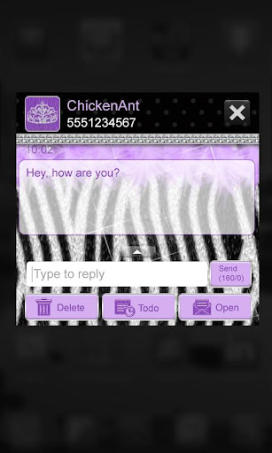 免費下載個人化APP|Diva Purple Zebra Theme Go SMS app開箱文|APP開箱王