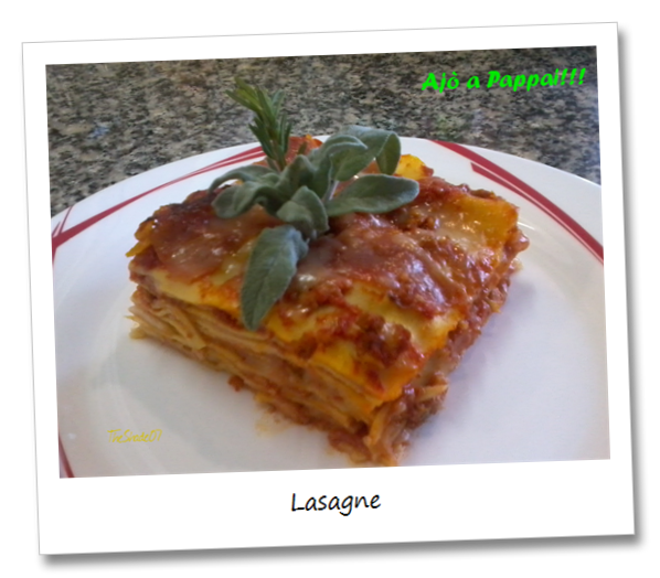 Fotografia della ricetta delle lasagne