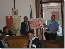lo scout Francesco Piazza premiato per la realizzazione del dipinto colora le legalità