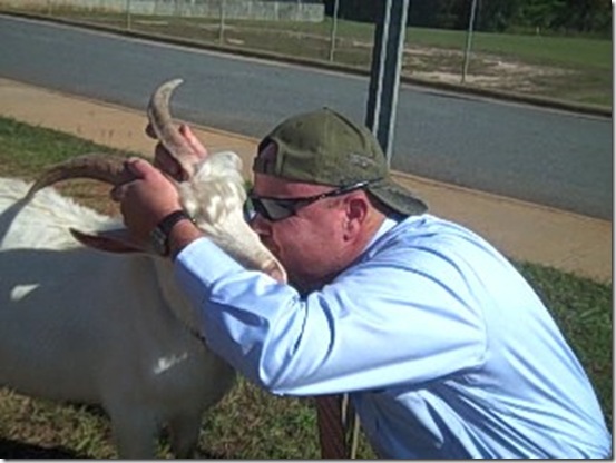 Keith Kissing Goat