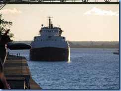 5217 Michigan - Sault Sainte Marie, MI - Soo Locks  - Canadian freighter Frontenac entering MacArthur Lock