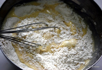 Add it to flour Add it to flour