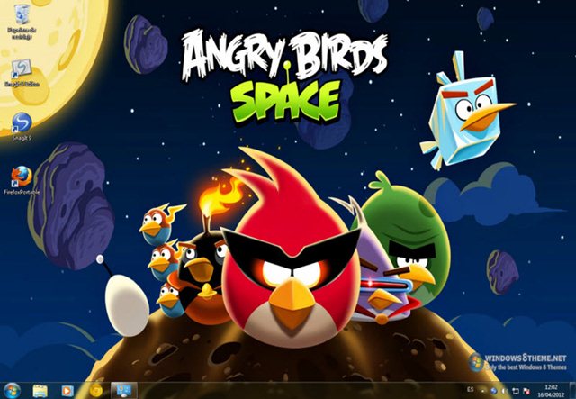 Tema de Angry Birds Space