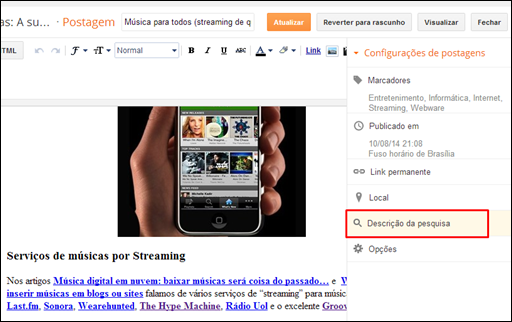 Como definir metatags diretamente no Blogger - Visual Dicas'