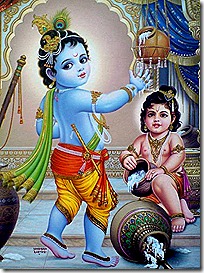 Krishna and Balarama playing