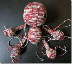 Voo do you love me zombie - knitting complete