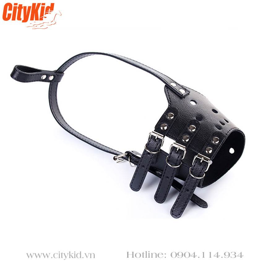 Rọ mõm chó đẹp bằng da Rọ mõm da cho chó