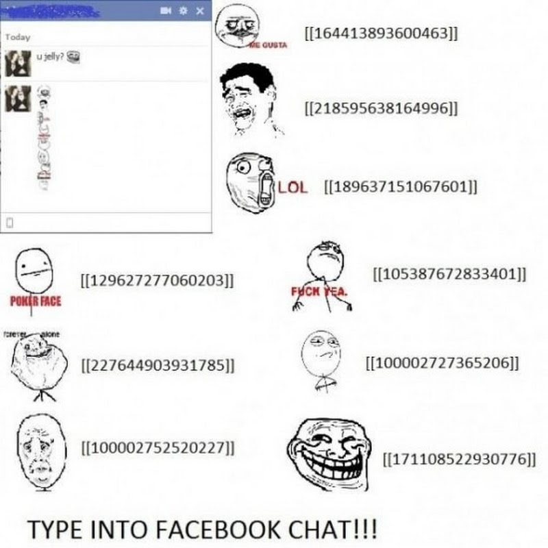 Create Rage Faces in Facebook Chat 
