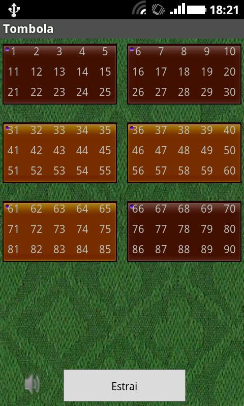 Tombola (BINGO!) Screen 1