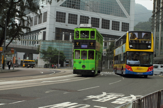 Tram and Double Decker Buses of Hong Kong
