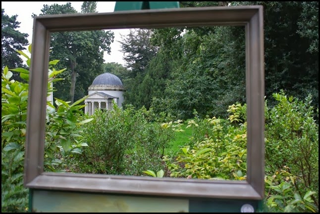 Ionic Temple through a frame, Chiswick Gardens