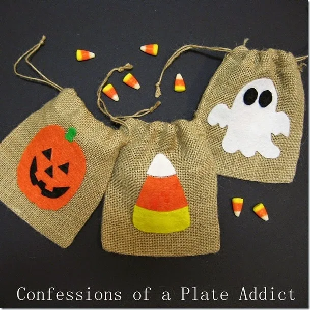 CONFESSIONS OF A PLATE ADDICT No-Sew Halloween Goodie Bags