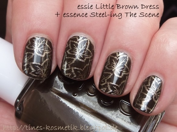 essie Little Brown Dress Stamping 4