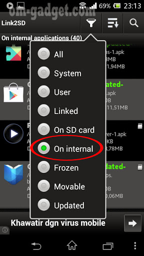 Cara Menambah Memori Internal Sony Xperia M dengan LINK2SD